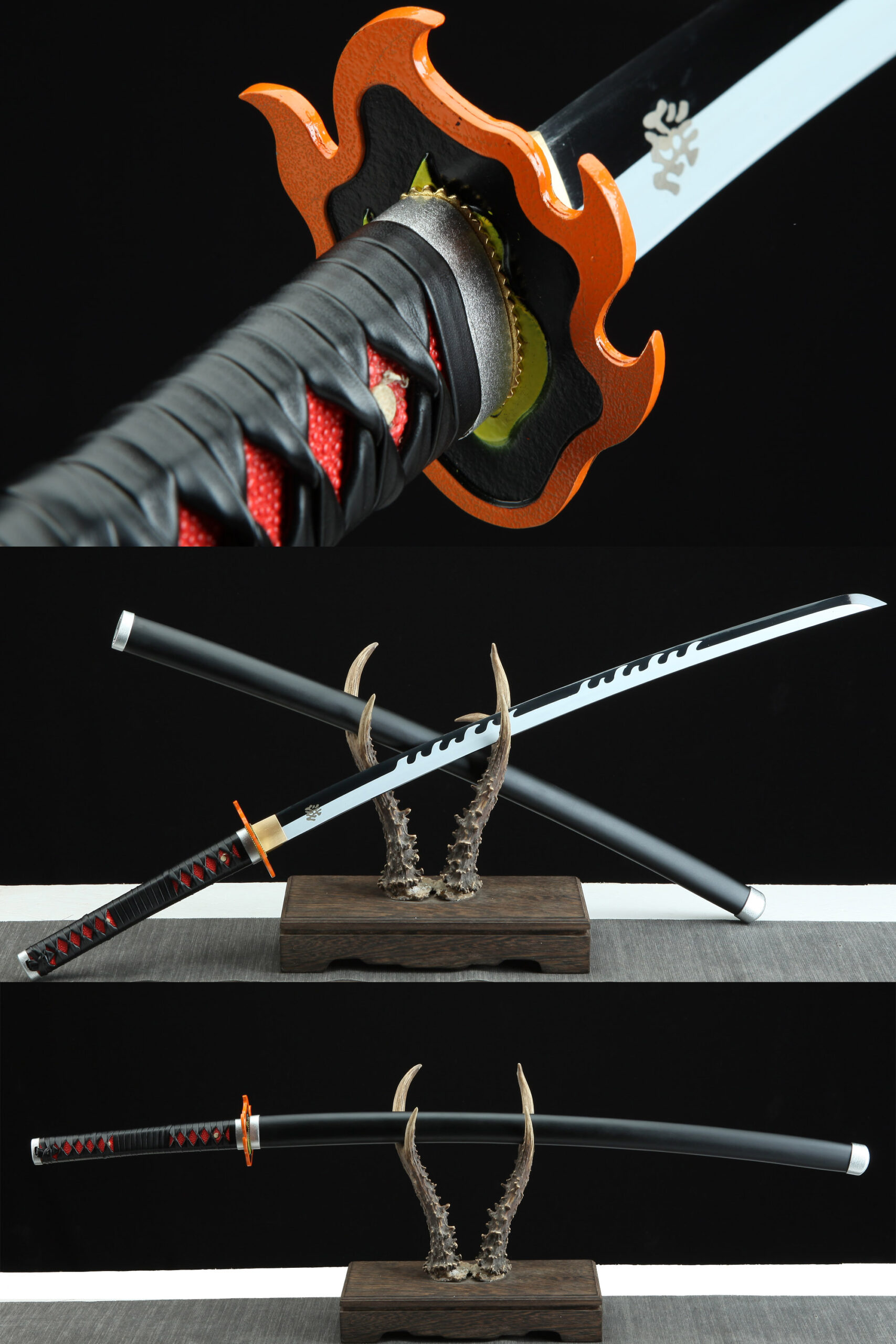 Tanjiro Kagura Katana Demon Slayer Sword Kimetsu No Yaiba Sword